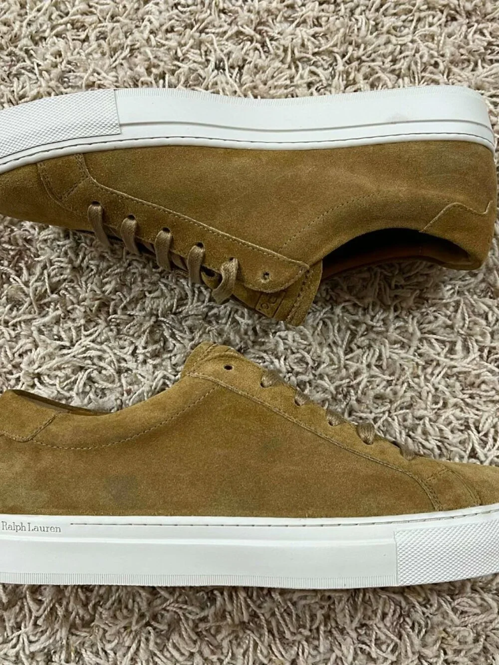 Polo Ralph Lauren Men’s Jermain Lux Suede Leather Sneakers Shoes, Size 7.5 (New) - Picture 11 of 16